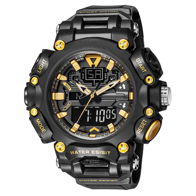 Orologio sportivo acrilico di Digital dello specchio 50 metri di orologio impermeabile del cronografo