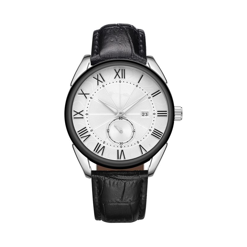 Gli orologi impermeabili di cuoio degli uomini di colori di modo dell'orologio del quarzo della lega 3atm