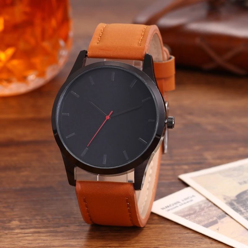 Orologi personali per il tipo di cuoio della corona del giro del peso della banda 52g degli uomini