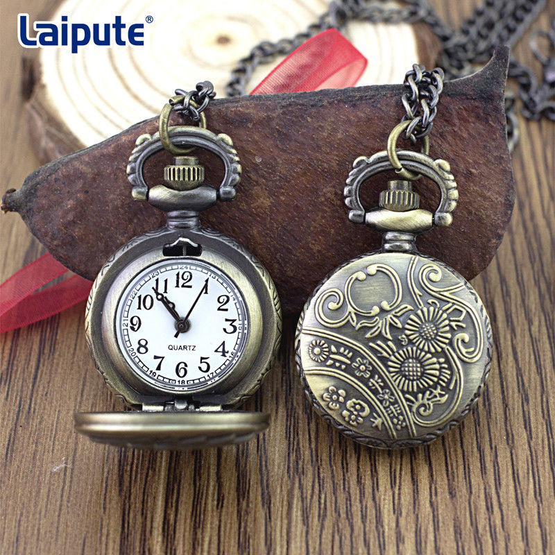 L'orologio d'annata impresso squisito dell'orologio da tasca con la moneta del quadrante di 27mm ha graduato