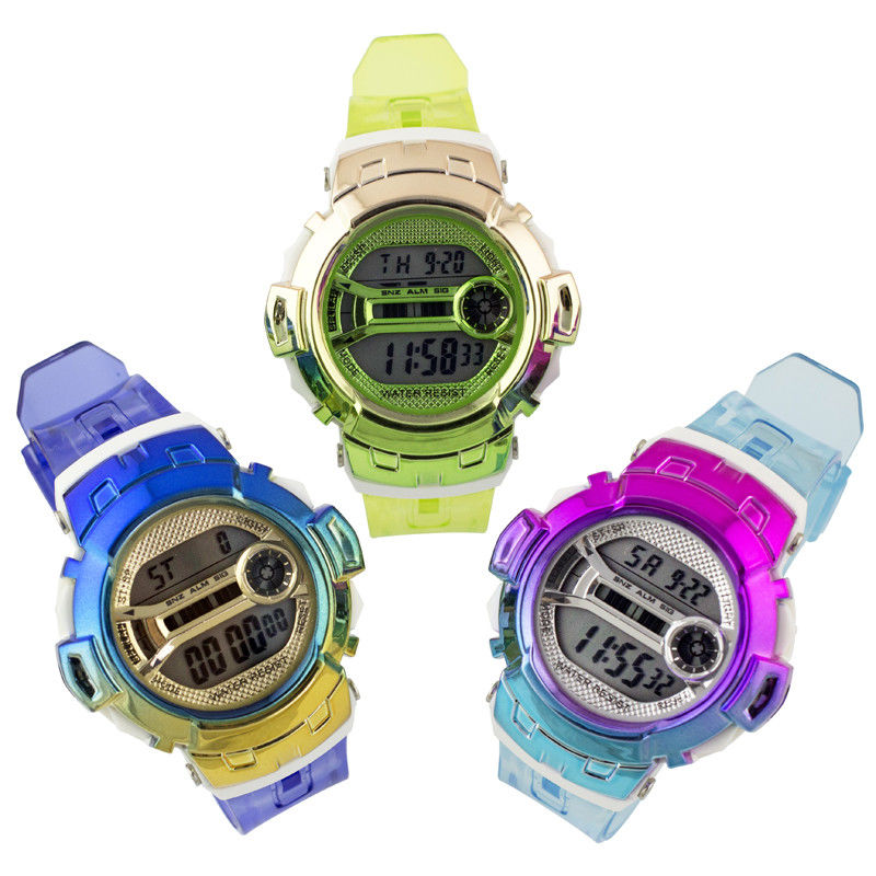 Orologio colorato di plastica unisex di Digital dell'orologio di Digital della gioventù dell'orologio di Digital